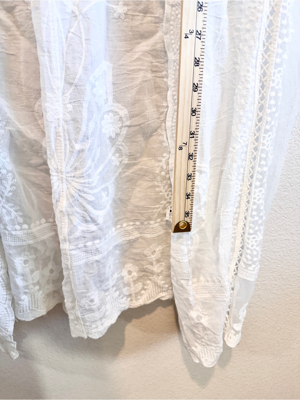 Kindred Lace Kimono Duster Boho Festival Sheer Embroidered Cottagecore 2X C65 - Picture 9 of 10